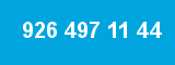 926 497 11 44 926 497 11 44